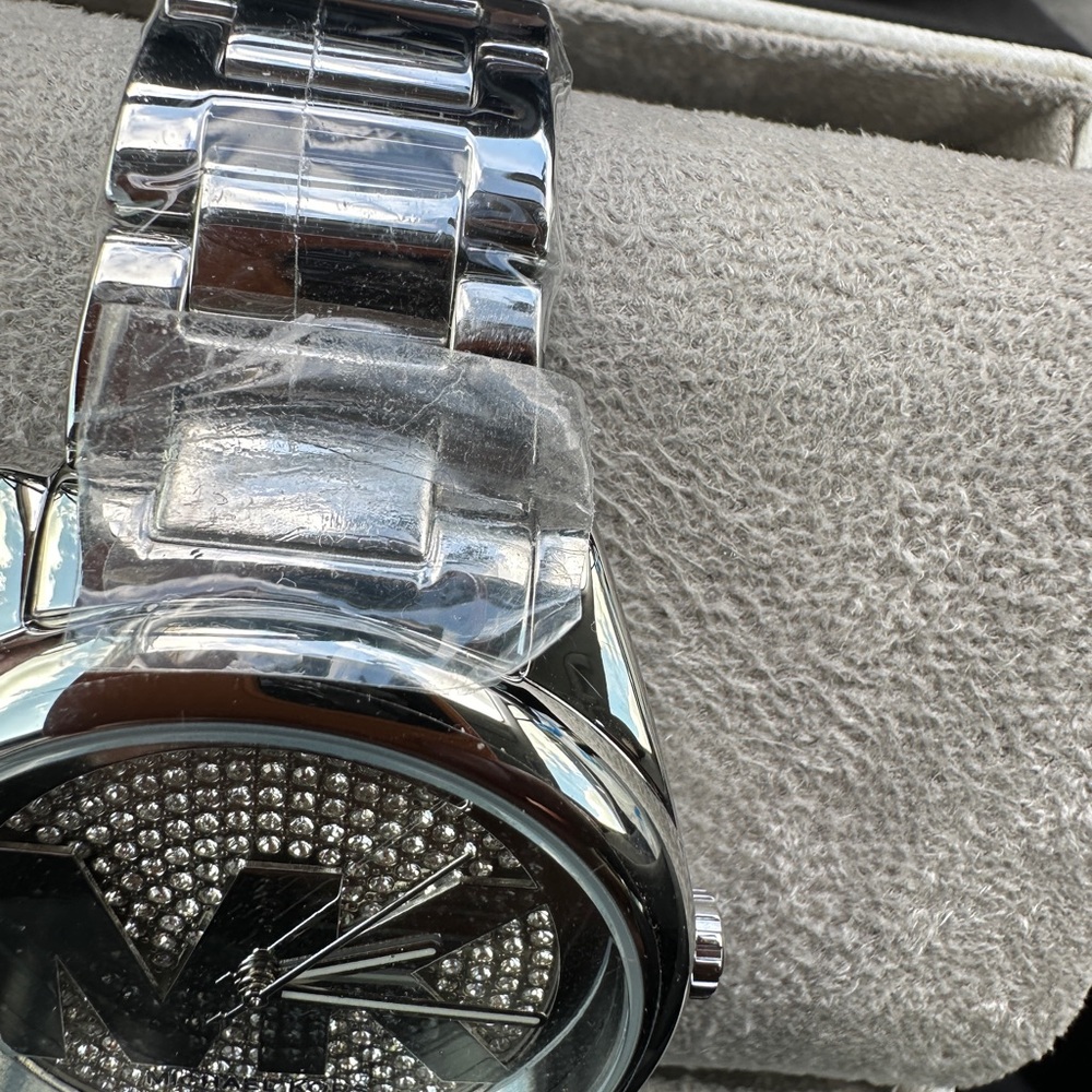 Womens Michael Kors MK6554 Bradshaw Quartz Silver Bracelet Watch 43mm